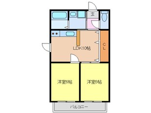 尾張星の宮駅 徒歩5分 1階の物件間取画像